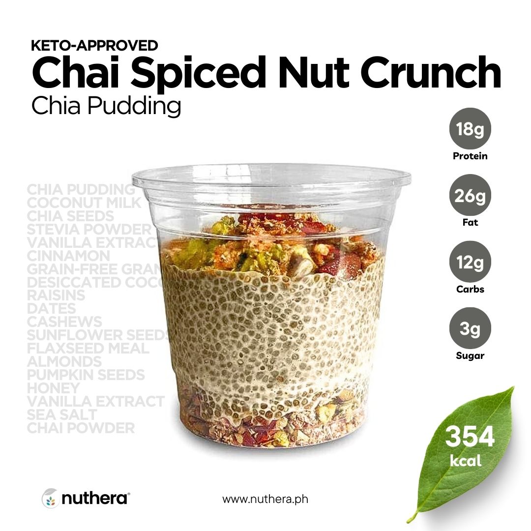 Chai Spiced Nut Crunch Chia Pudding (Keto-approved) - Nuthera®