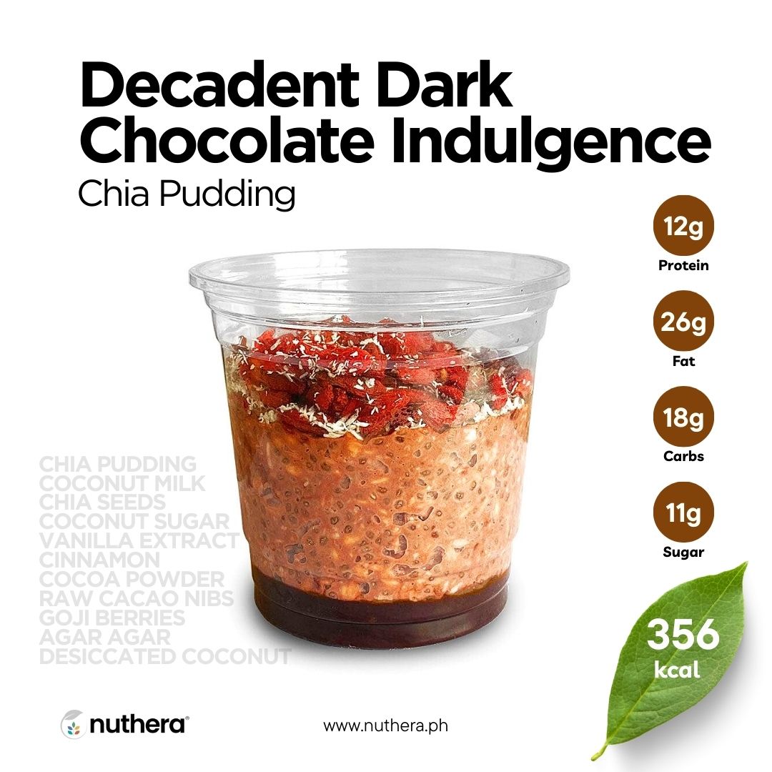 Dark Cacao Himalayan Goji Berry Fudge Chia Pudding - Nuthera®