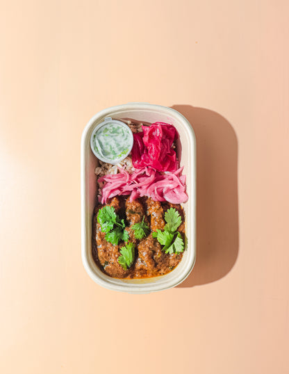 Indian Butter Chicken with Coconut Cilantro and Beetroot Hummus - Nuthera®