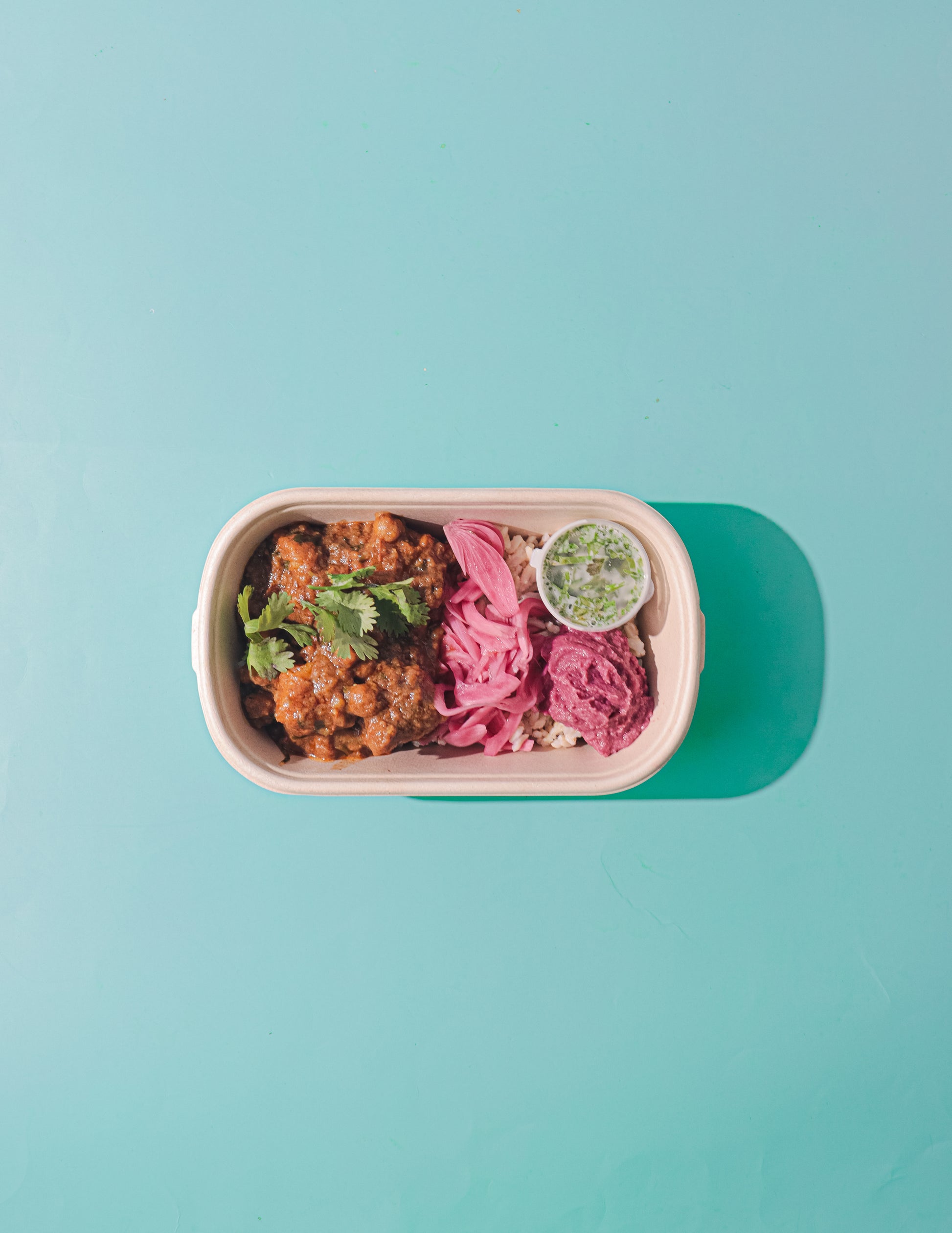 Indian Butter Chicken with Coconut Cilantro and Beetroot Hummus - Nuthera®